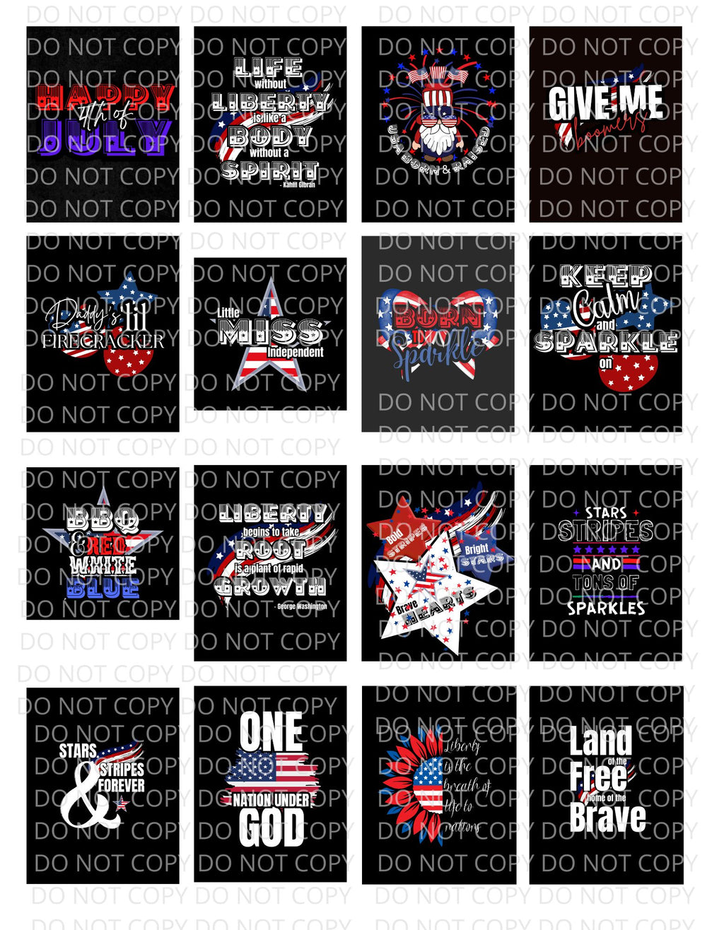 DIY Independence Day Black Background Files in PNG PDF SVG JPG