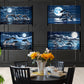 Dolphins at Night Digital Art in PDF SVG PNG File Formats