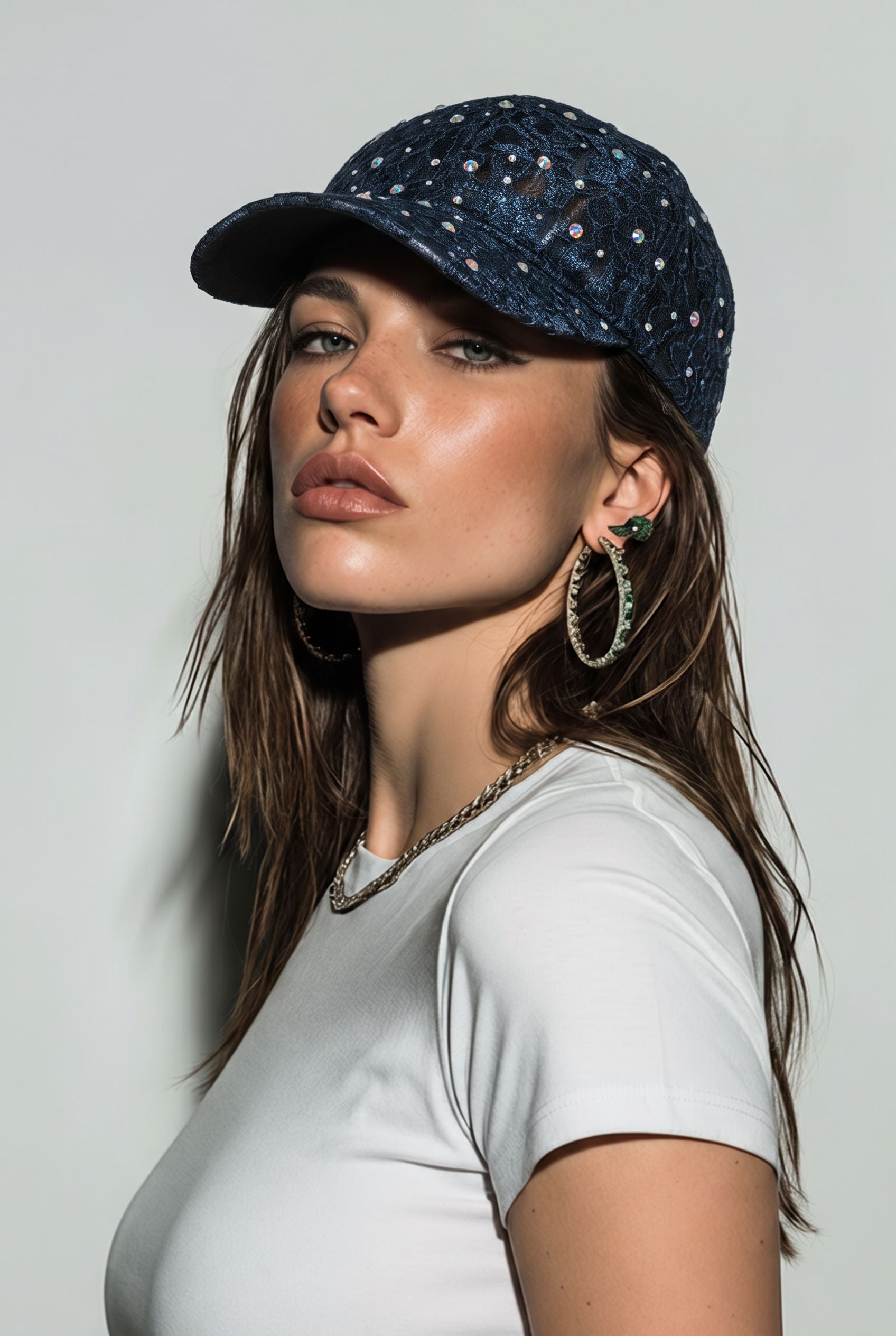 Something Special Black Bling Baseball Cap