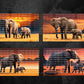 Elephant and Calf Digital Art in PDF SVG PNG File Formats