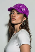 Something Special Purple Bling Baseball Cap