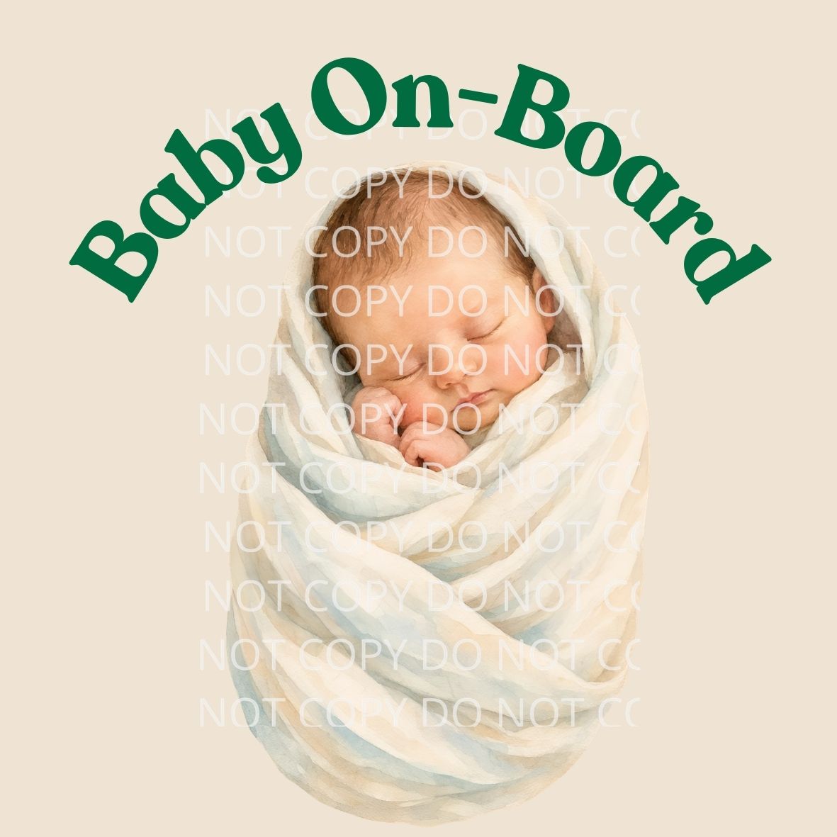 Baby On Board Digital Sticker Bundle | Round Car Decal Designs (PNG JPG PDF SVG PPTX)