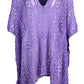 Cutout V-Neck Cover-Up with Tassel
