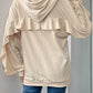 Perfee Drawstring Ruffled Long Sleeve Hoodie