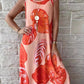 Printed Round Neck Mini Tank Dress