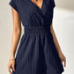Tied Surplice Short Sleeve Romper