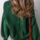 Round Neck Dropped Shoulder Sweater