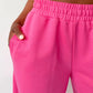 Elastic Waist Wide Leg Pants