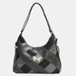 PU Leather Color Block Shoulder Bag
