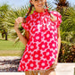 BiBi Floral Contrast Ruffled Top - Brand BiBi