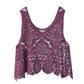 Cutout Scoop Neck Sleeveless Knit Cover Up