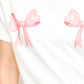 Bow Graphic Round Neck Short Sleeve T-Shirt