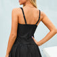 Full Size Ruched Square Neck Sleeveless One-Piece Swimwear