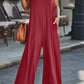Full Size V-Neck Wide Strap Jumpsuit