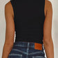 Square Neck Wide Strap Tank