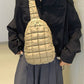 Quilted Nylon Crossbody  Bag
