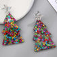 Christmas Tree Acrylic Earrings