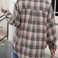 Plaid Collared Neck Long Sleeve Shirt