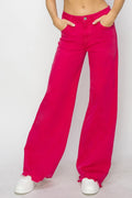 RISEN High Rise Wide Leg Jeans *