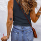 Waffle-Knit Scoop Neck Tank