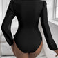 Sweetheart Neck Long Sleeve Bodysuit