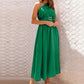 Full Size Single Shoulder Midi Dress