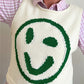 Smiley Round Neck Sweater Vest