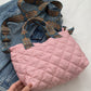 Bubble Textured Printed Strap Handbag