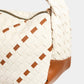Fame Tassel Detail Weave Semi Circle Bag