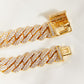 GNJ Alloy Inlaid Zircon Bracelet
