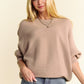 Davi & Dani Round Neck Batwing Sleeve Sweater
