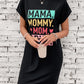 Letter Graphic Short Sleeve Mini Tee Dress