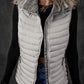 Pocketed Zip Up Vest Coat