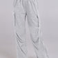Elastic Waist Wide Leg Pants with Pockets