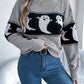 Ghost Round Neck Long Sleeve Sweater