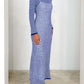 Devine Tied Round Neck Striped Sweater Dress