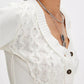 V-Neck Button Up Cropped Cardigan