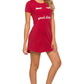 Graphic Round Neck Short Sleeve Lounge Dress