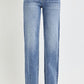 RISEN Full Size High Rise Straight Leg Jeans with Pockets
