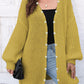 Open Front Long Sleeve Cardigan