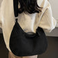 Ribbed Adjustable Strap Shoulder Bag