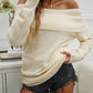 Devine Off-Shoulder Long Sleeve Sweater