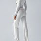 Devine Round Neck Long Sleeve Top and Drawstring Pants Set