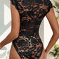 V-Neck Lace Bodysuit