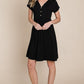 BOMBOM V-Neck Short Sleeve Dress