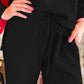 High-Low Round Neck Top and Pants Set