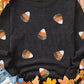 Sequin Round Neck Long Sleeve Sweatshirt
