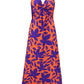 Full Size Twisted Printed V-Neck Cami Dress