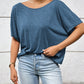 Backless Twisted Round Neck Half Sleeve T-Shirt