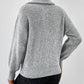 Honey Half Zip Dropped Shoulder Sweater